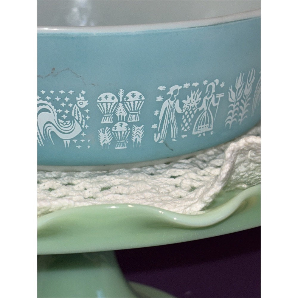 Pyrex Butterprint Casserole Set 471-475 w/Lids 1959-1968 - Picture 8 of 13